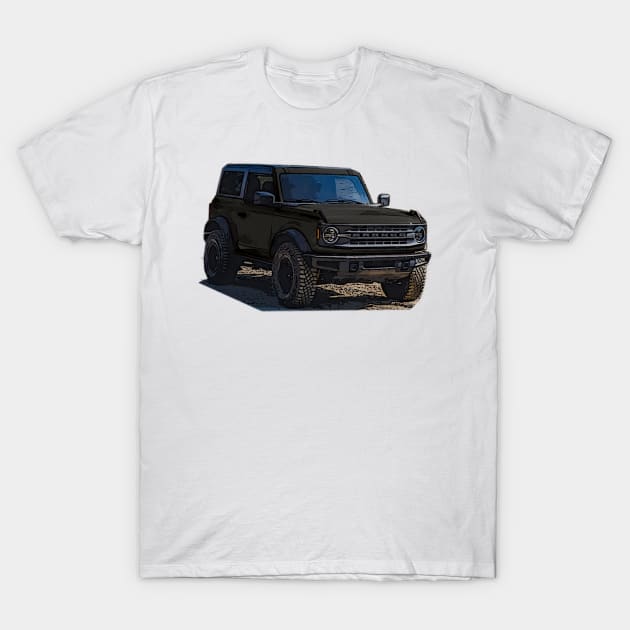 2021 Carbonized Gray Ford Bronco 2 Door T-Shirt by Woreth